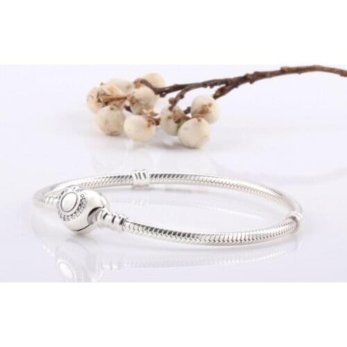 Valentines Day Authentic S925 Silver Classic Heart-shaped Original Bangle & Bracelet for Women Gift