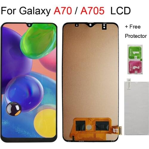 Free Film Protect INCELL TFT Display For Samsung Galaxy A70 LCD A705 A705F SM-A705MN LCD Display Touch Screen Digitizer Assembly