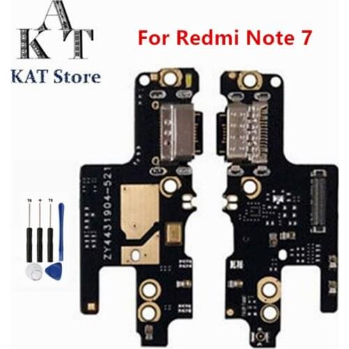 For Xiaomi Redmi Note 7 charger port board Charging Board Charger Board Flex Cable Ribbon Replacement Parts