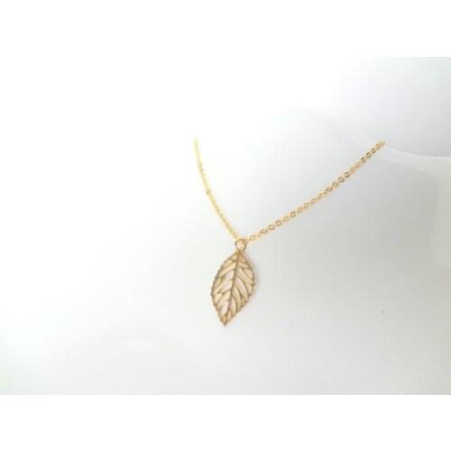 10PCS- Plant Tree Leaf Necklaces Dainty Nature Hollow Fallen Leaf Necklace Simple Cute Leaf Necklaces for Ladies Women