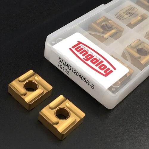10pcs SNMG120408 R S T9125 High Quality External Turning Tool Carbide Inserts CNC Lathe Cutter Tools SNMG 120408 For Steel