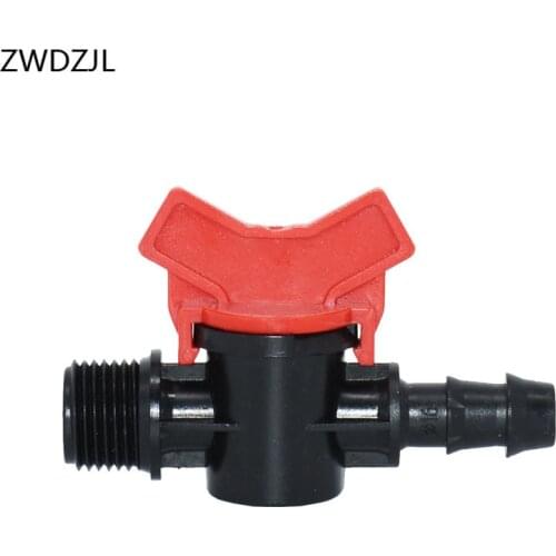 Garden tap 5/8" Male thread 1/2 to the 16mm hose irrigation water valve Mini Valve waterstop connectors 15pcs