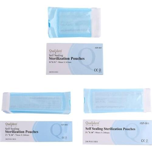 200pcs/box Self Sealing Sterilization Pouches Disposable Medical Grade Bag Tattoo Lab Tools Storage 3 Sizes