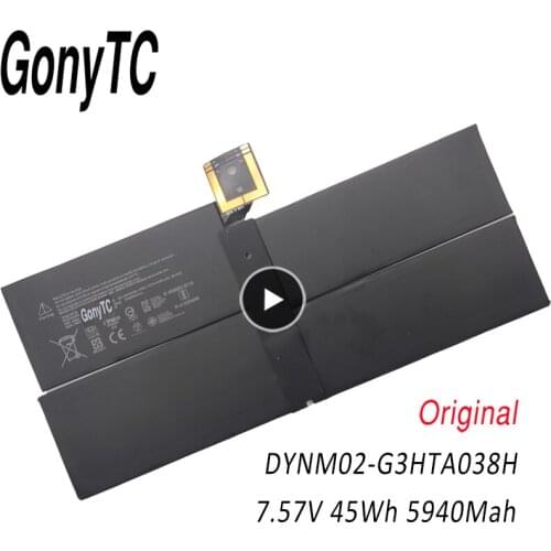 DYNM02 G3HTA038H Laptop Battery for Microsoft Surface Pro 5 1796 Series Tablet 7.57V 45WH/5940mAh