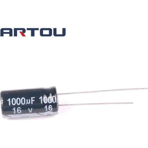 20PCS 16V 1000UF 8*16 8X16MM 1000UF DIP Aluminum Electrolytic Capacitors