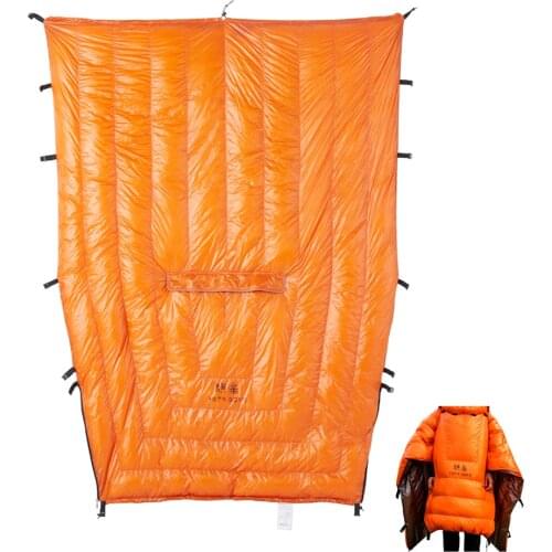 ASTAGEAR 20D Sleeping Quilts Hammock Underquilt 95% White Duck Down Mummy Sleeping Bag Blanket Mat