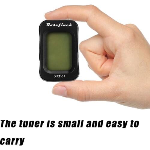 Rosefinch Guitar Ukulele Tuner XRT-01 Clip-on Rotate 360 Degrees Tuner For Electric Guitar Ukulele Bass Violin LCD Screen GP105