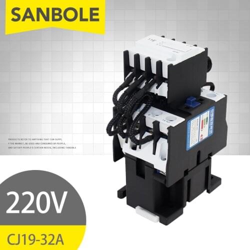 CJ19-32A Transfer Capacitor Contactor CDC9-32/11 Silver Contact Coil Three-phase AC380V 220V
