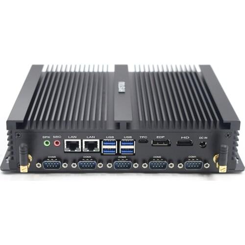HYSTOU New Mini Fanless Industrial PC With Whiskey Lake Core i3 8145u i5 8265u Mini Industrial Itx Computer
