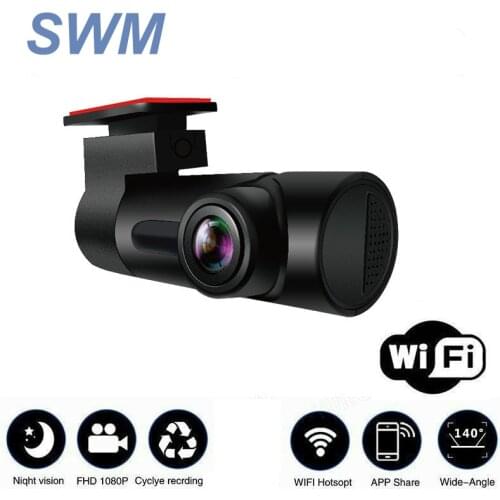 Mini Hidden Car Driving Recorder Without Screen WiFi HD 1080P Night Vision Car Recorder 110 Degree Wide-angle Recording