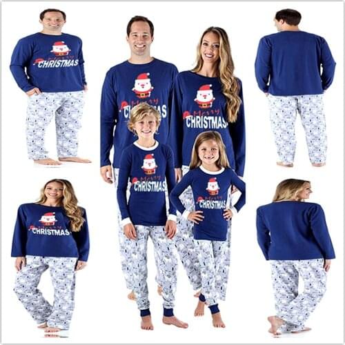 New Year Family Look Christmas Pajamas Set Mommy and Me Clothes Baby Romper Xmas Matching Outfits Mother Father Kids Sleepwear