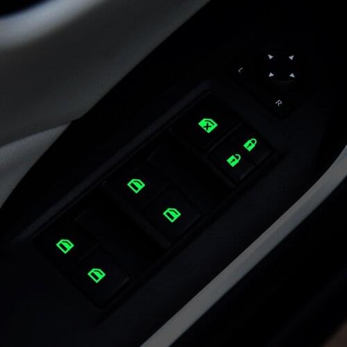 Car window switch Luminous sticker for Audi A1 A2 A3 A4 A5 A6 A7 A8 Q2 Q3 Q5 Q7 S3 S4 S5 S6 S7 S8 TT TTS RS3-RS6