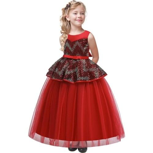 Teenager Evening Dress Girl Kids Dresses For Girls Formal Clothing Long Party And Wedding Dress Elegant Princess Dress