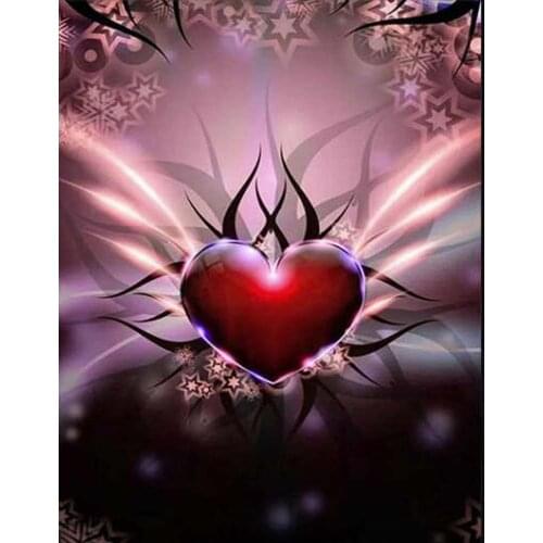 Full Square/Round 5D DIY Diamond Painting Heart Rose Pattern Diamond Embroidery Sale Mosaic Rhinestones Art Stickers Decor DF389