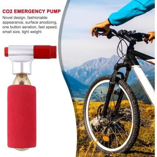 Portable Bicycle Pump CO2 Pump For Bicycle Schrader Presta Adapter Bike Pump Cycling Air Pump Ball Toy Tire Inflator