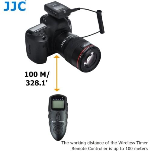 JJC DSLR Remote Control RF Wireless Timer Controller 56 Channels for PANASONIC FZ200 FZ150 FZ100 FZ50S FZ50K FZ1000 GX7 G5 FZ30