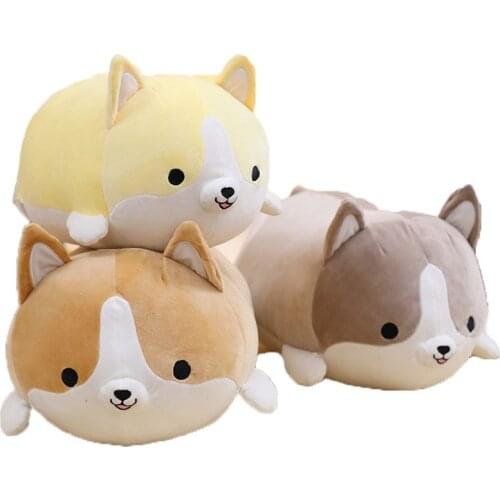 30-60cm Cute Shiba Inu Dog Plush Toys Soft Stuffed Animal Dolls Corgi Chai baby Sleep Playmate Pillow for Kids Girl Xmas Gift