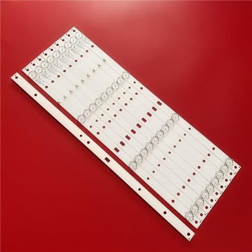 1set 10pcs LED Strips 4lamps 6v for Lehua 49AX3000 Light Bar JS-D-JP4910-041EC(60517) E49DU1000 470.0*17.0*1.0T DU49-1000