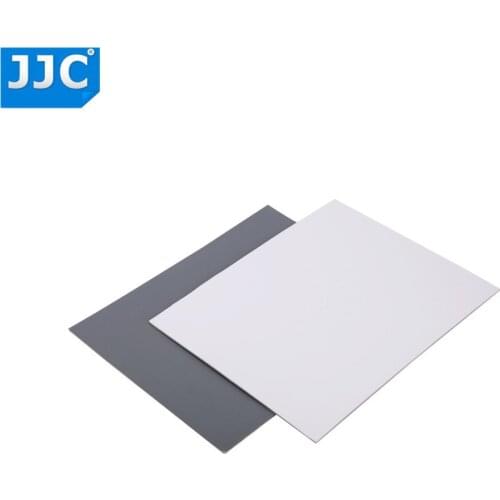 JJC Camera Accurate Color Balancing Tool 2-in-1 DSLR SLR 2x 8x10" White Balance Gray Card for Canon/Sony/Nikon/Olympus/Pentax