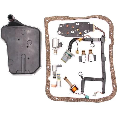 Refurbished 4L60E 4L65E Automatic Transmission Solenoid Kit Set W/ Harness Fit for 1993-2005 GM Camaro Cadillac Blazer Jimmy