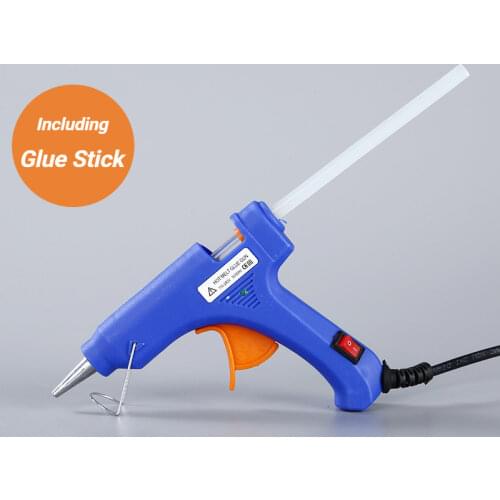 High Temp Heater Melt A Hot Glue Gun 20W Repair Tool Heat Gun Mini Gun EU Use 7mm Glue Sticks Optional Base