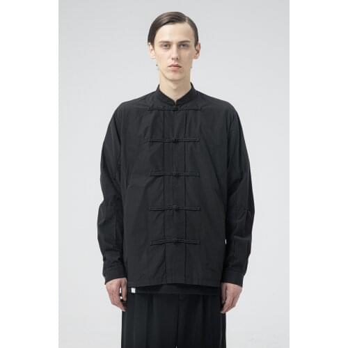 XS-6XL New 2021 Men Womens clothing Fashionable design sense Chinese stand collar nylon Shirt plus size costumes