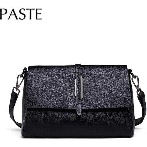 Women Natural Cow Leather Crossbody Shoulder Bag 2020 Fashion Small Lady Flap Purse Female Bag Valentine Gift for Girl