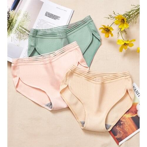 Womens Cotton Panties Underwear Seamless Cute Girls Bow Briefs Lingerie Female Sexy Panties Breathable Briefs Crotch Intimates