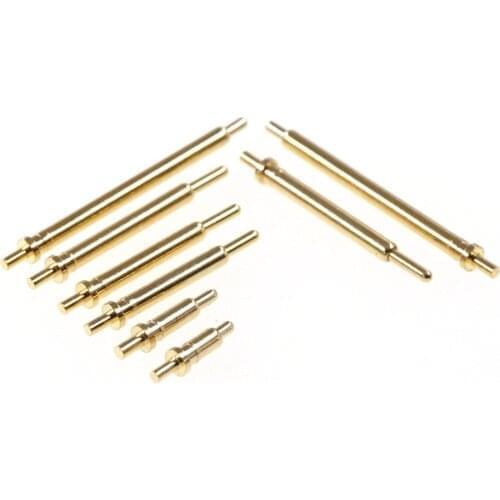 10pcs Pogo pin connector pogopin Battery spring Loaded Through Hole 1.2A 80gf needle PCB 3 4 5 6 7 8 9 10 11 12 15 16 18 20.5mm