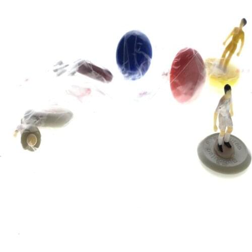30pcs/Lot 2018 New Architecture Scale 1:87 Model Color Figure Painted Football People Resin
