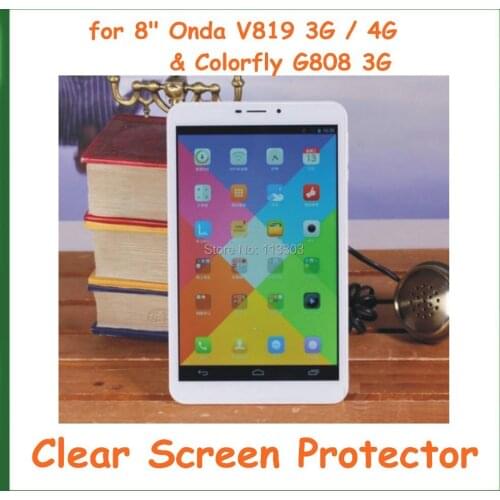 5pcs Ultra Clear Screen Protector Protective Film for 8" Onda V819 3G / 4G & Colorfly G808 3G Tablet PC 8 inch No Retail Package