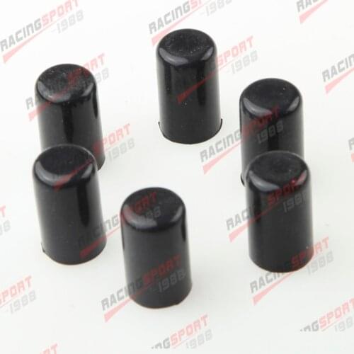 6pcs 4mm Silicone Blanking Cap Intake Vacuum Hose End Bung Plug Silicon Cap