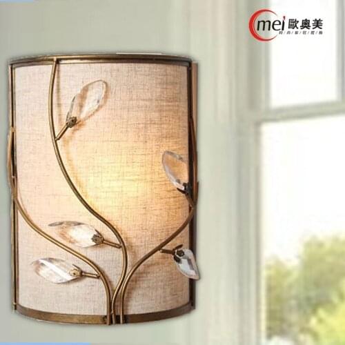 America led crystal wall lamp Wall lights luminaria home lighting living room modern WALL light lampshade for bathroom