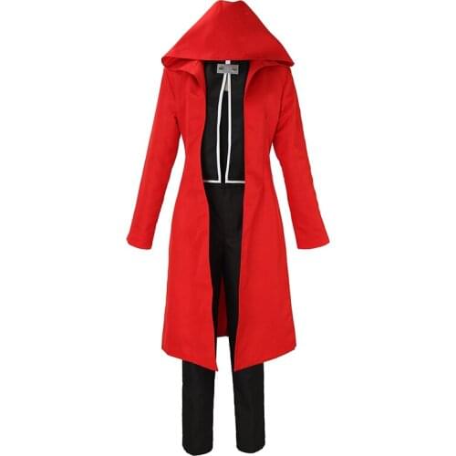 Anime Fullmetal Alchemist Edward Elric Cosplay Costume Unisex Adult Size Halloween Carnival Uniforms Custom Made