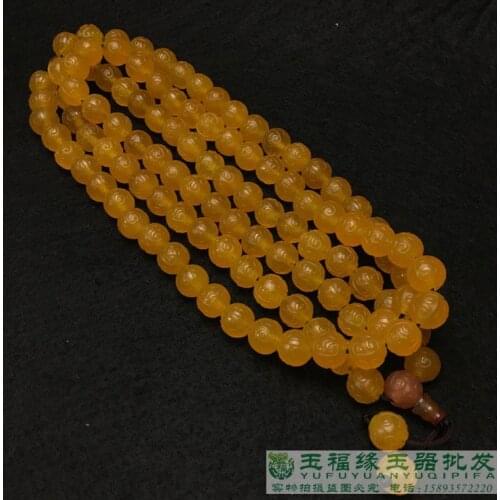 Natural old agate bracelet dragon flower jade bracelets bangles genuine 10mm 108 beads jadeite jade jewelry christmas bracelet