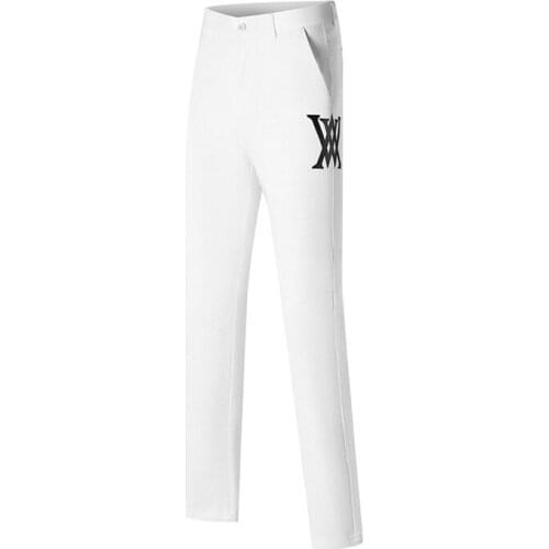 Summer Mens Golf Pants Lightweight Breathable Quick-drying Stretch Waist Sports Casual Pants High Quality Golf Apparel
