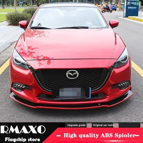 For MAZDA 3 Axela ABS Rear Bumper Diffuser Protector For 2014-2017 Axela Body kit bumper rear Front shovel lip rear spoiler