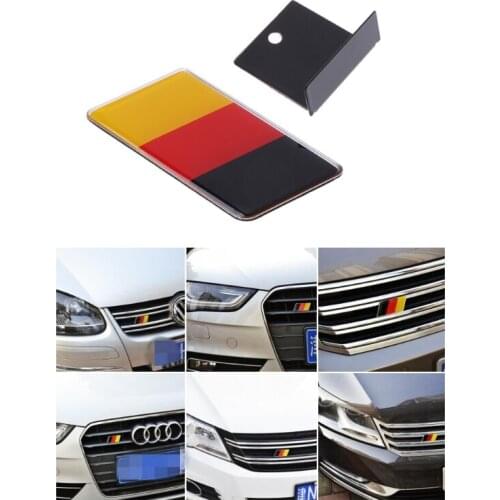 1pc German Flag Front Grille Sticker Emblem Badge For Golf
