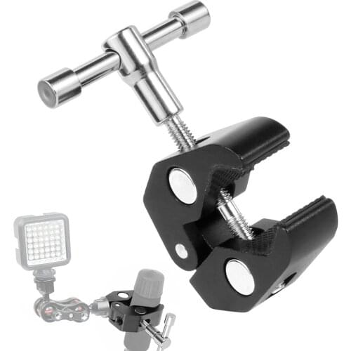 F14411 Adjustable Friction Articulating Magic Arm Super Clamp Crab Big Pliers Clip for DSLR Camera Monitor LED Studio Light +FS
