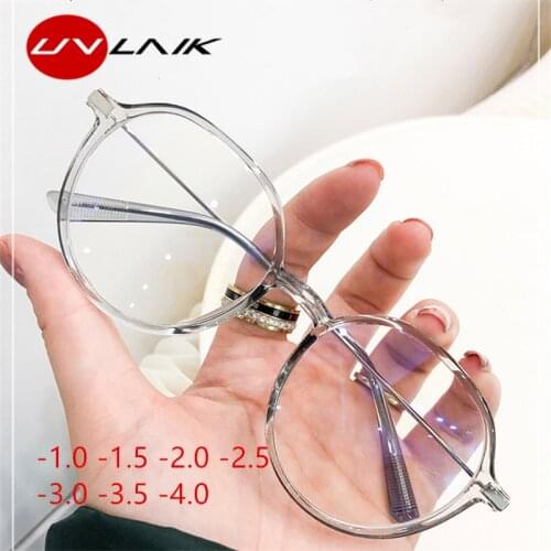 Finished Myopia Glasses Frame Blue Light Blocking Eyeglasses Frames Women Men Vintage Designer 0 -0.5 1.0 1.5 2.0 2.5 3.0 3.5