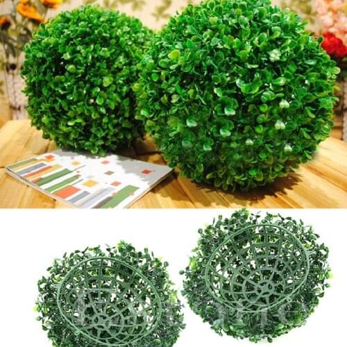 Artificial Plant Ball Tree Green Plant Ball Wedding Decor Home Outdoor Decorations Ornament Plastic Fake Green Grass Balls