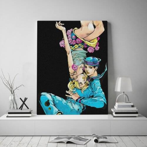 Josuke Higashikata Yasuho Hirose JoJolion Canvas poster Painting wall Art decor Living room Bedroom Study Home Decoration Prints