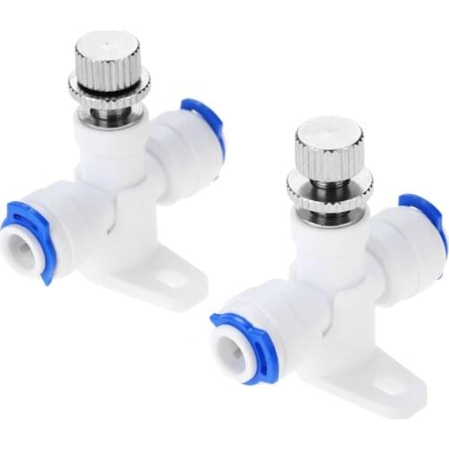 1Pc RO Water Flow Control Valve 1/4" OD Regulator Waterflow Control Valve Connector Fitting for Reverse Osmosis Water Systems