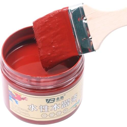 250g Iron Red Acrylic Paint,Water-Proof&Mildew-Proof Water-Based Woodwork Paint Craft Paints for Hom
