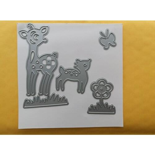 Metal Sika deer Cutting Dies Stencils for DIY Scrapbooking photo album Decorative Embossing DIY Paper Cards