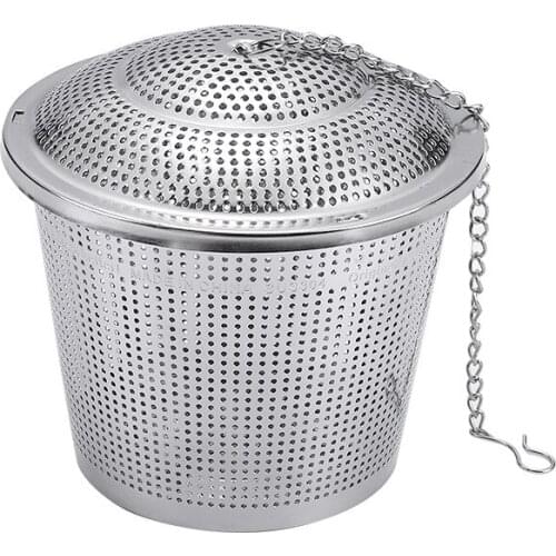 Large size Tea Infuser Reusable Stainless Steel Mesh Tea Strainer Filter Leaf Tea of 3 Size with Micro Perforated Loose Leaf