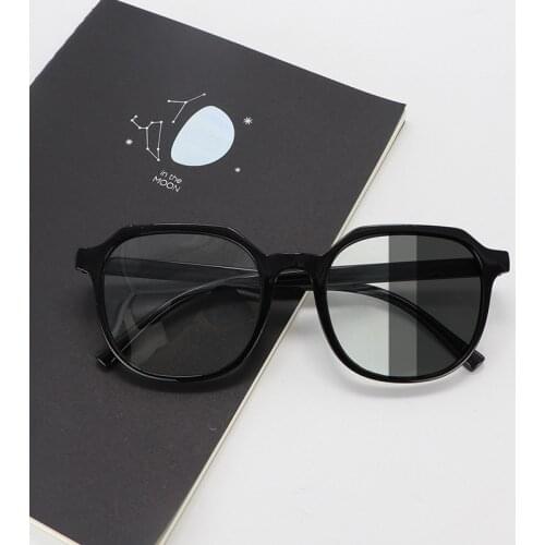 Men Women Universal Anti Blue Photochromic Glasses New Fashion Durable Polygon Eyewear Frame Blue Light Protection Eyeglasses