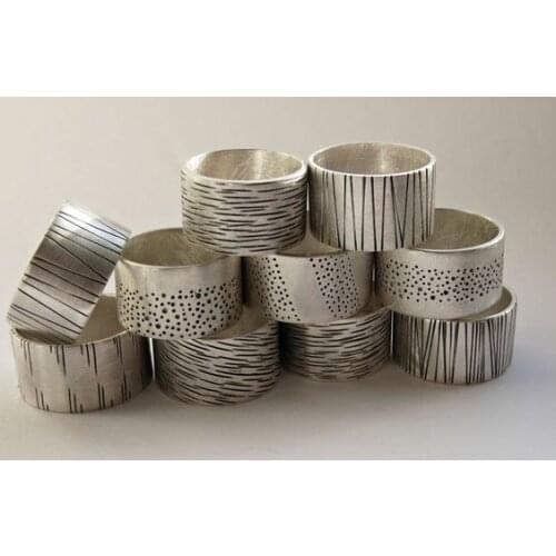 Custom Cut Hand Job Male Ring Single