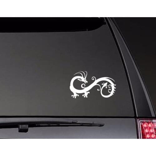 Swirly Chinese Dragon Stickers Window Decal Vinyl Car Decals Modern Bumper ZP0474