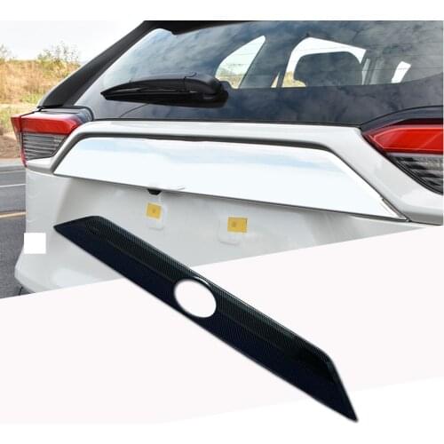 Fit For Toyota RAV4 2019 2020 Upper Rear Trunk Door Overlay Protector Plate Cover Rear Trunk Gate Trim